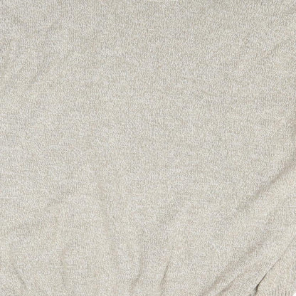 Brand and care label for Lincoln men’s ivory knit jumper, size L