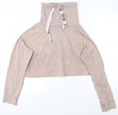 Additional front view of Select women’s beige jumper, size UK 10, - cropped