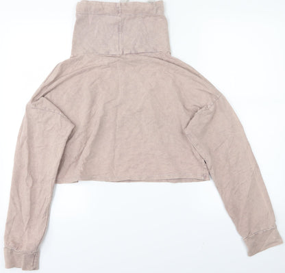 Back view of Select women’s beige jumper, size UK 10, - cropped