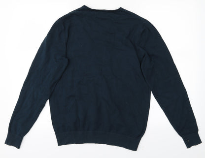 Back view of Jack Reid men’s blue jumper, size S