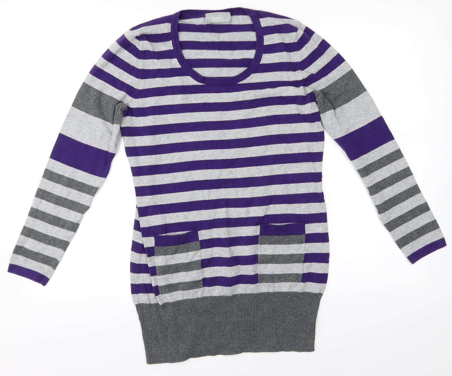 Wallis Womens Purple Striped  Shirt Dress