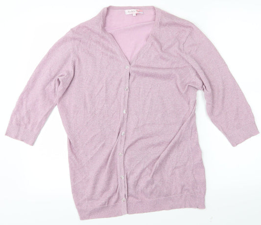 Michele Hope Womens Pink   Basic Blouse Size 14