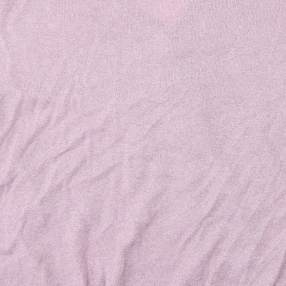 Brand and care label for Michele Hope women’s pink basic blouse, size UK 14