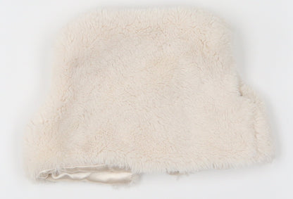 Back view of Young Dimension girls’ white basic coat coatigan, size 0-3, months