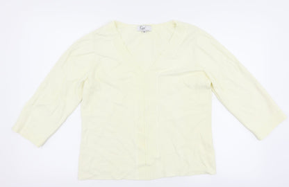 Additional front view of Klass women’s ivory jumper, size M