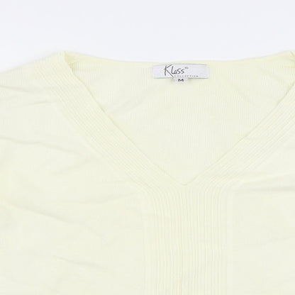 Close-up detail of Klass women’s ivory jumper, size M