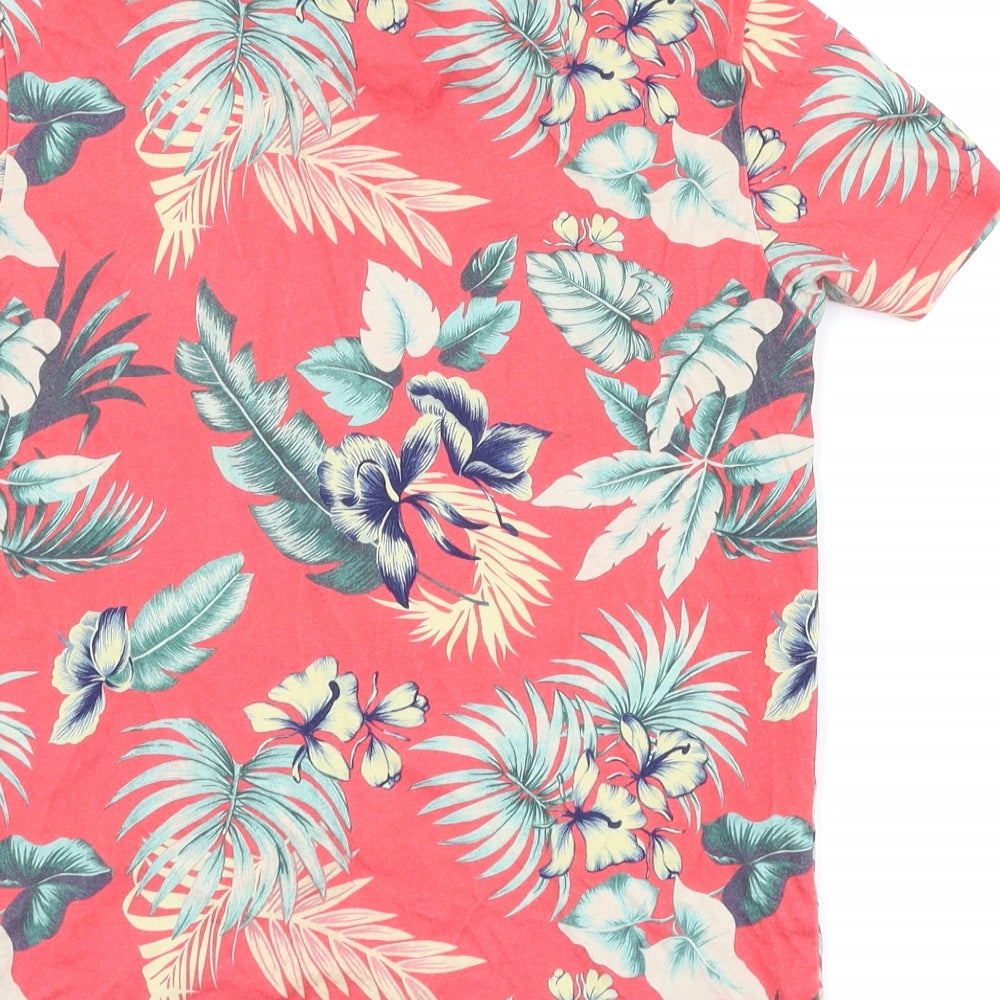 NEXT Boys Red Floral  Basic T-Shirt Size 8 Years