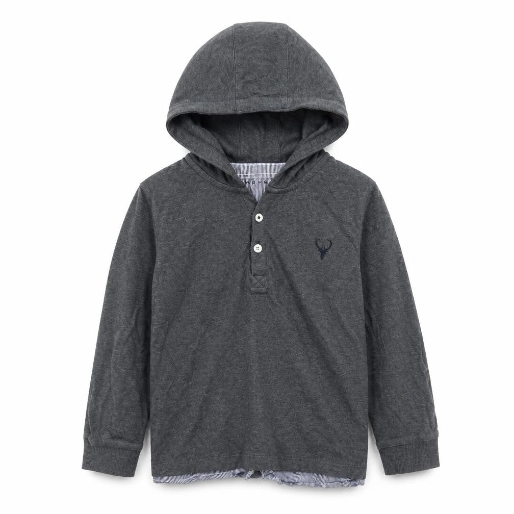 Nutmeg Boys Grey   Pullover Hoodie Size 5-6 Years