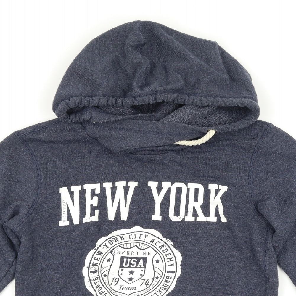 Cedar Wood State Mens Blue   Pullover Hoodie Size XS  - new York