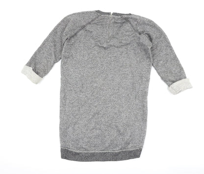 Back view of Next women’s grey jumper, size UK 6
