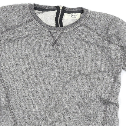 Close-up detail of Next women’s grey jumper, size UK 6