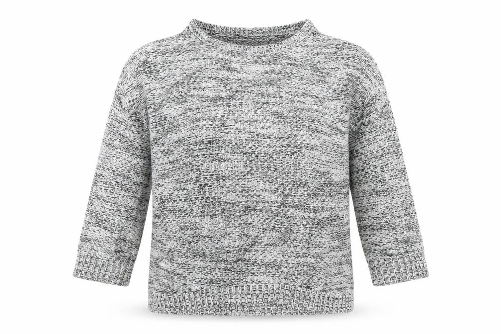 lowrys farm Womens White Herringbone  Pullover Jumper Size M