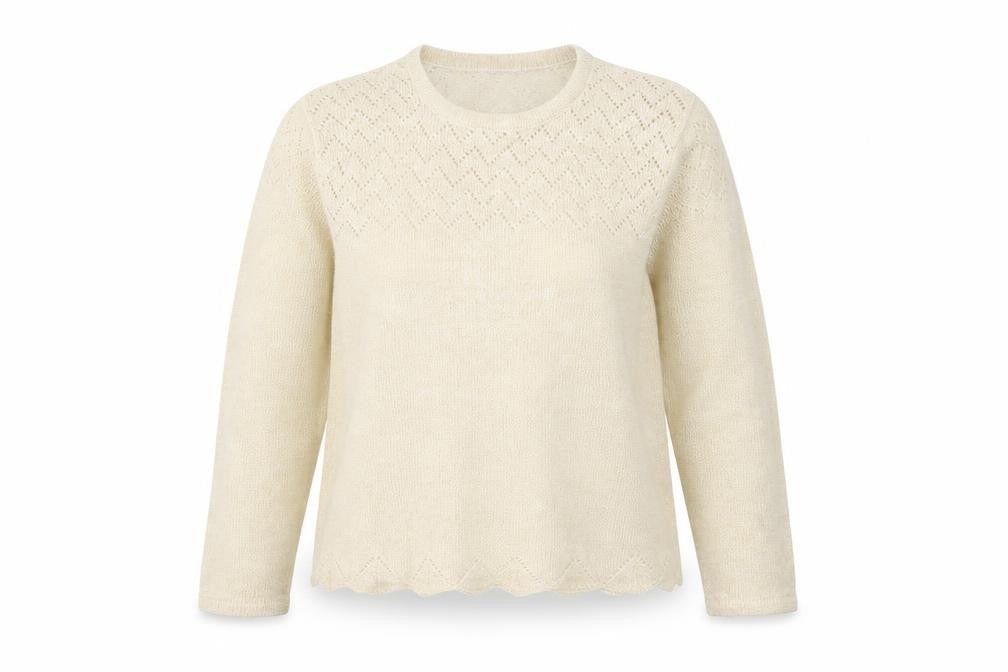 Bonmarché Womens Ivory Pullover Jumper Size S