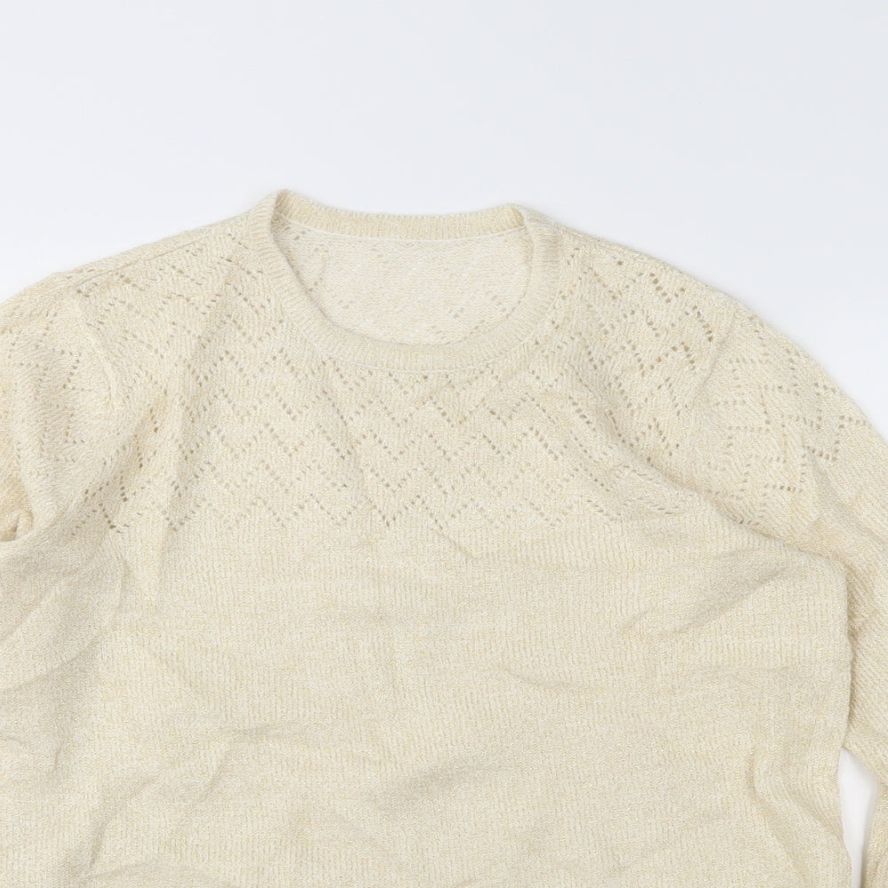 BM Womens Ivory   Pullover Jumper Size S