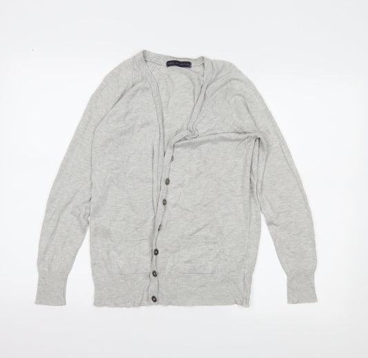 M&S Womens Grey   Cardigan Jumper Size 10
