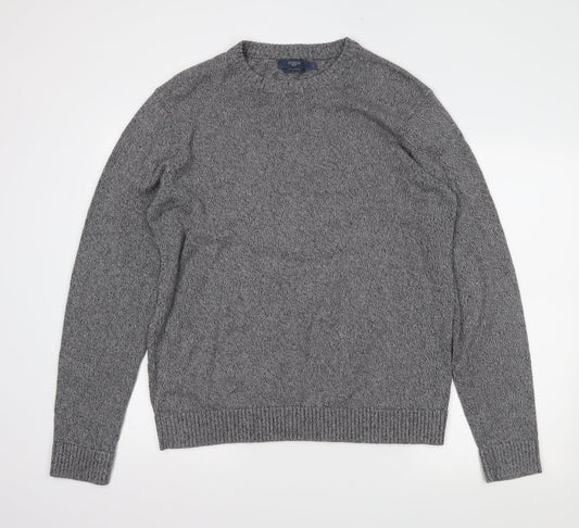 Atlantic Mens Grey   Pullover Jumper Size L