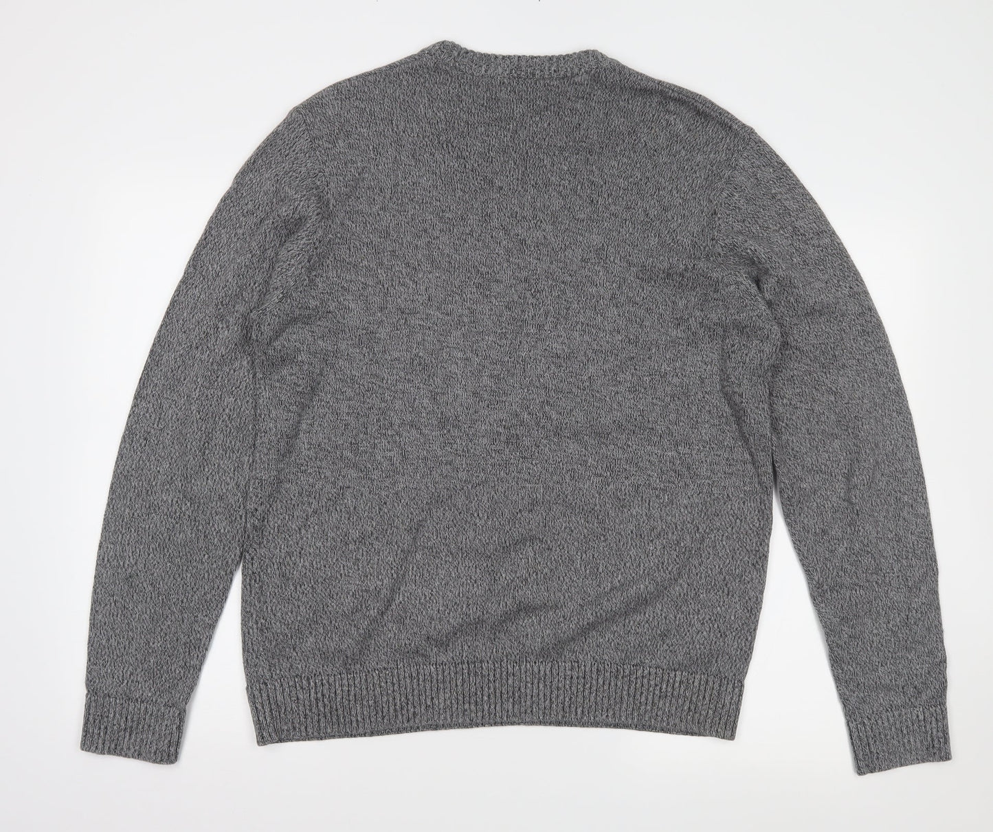 Atlantic Mens Grey   Pullover Jumper Size L