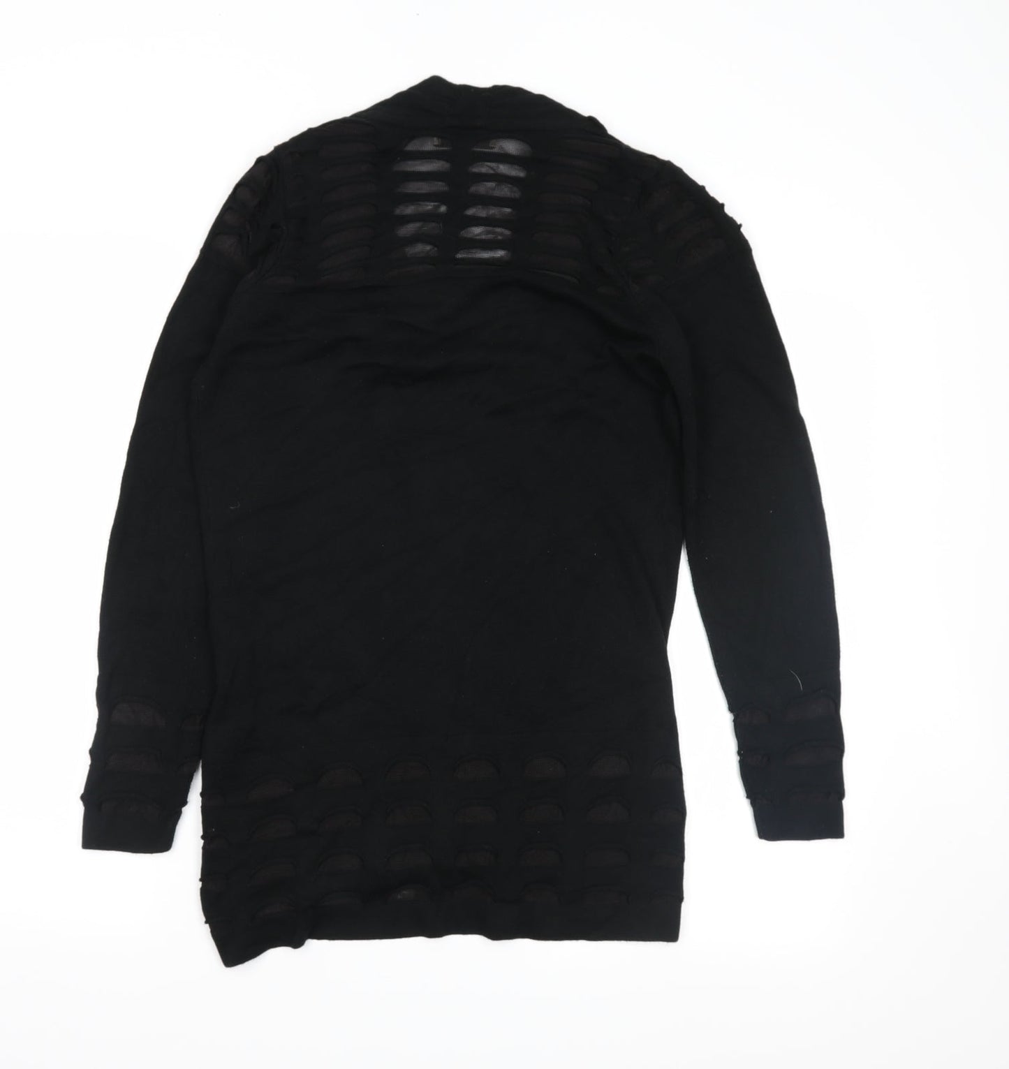 M&S Womens Black   Wrap Jumper Size 8