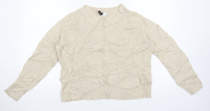 Additional front view of H&M women’s beige jumper, size M