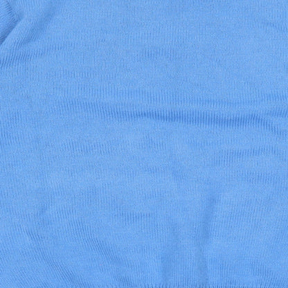 Brand and care label for Damart women’s blue jumper, size UK 10