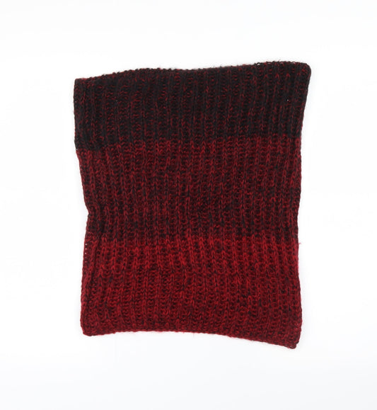 Preworn Unisex Red Striped   Scarf