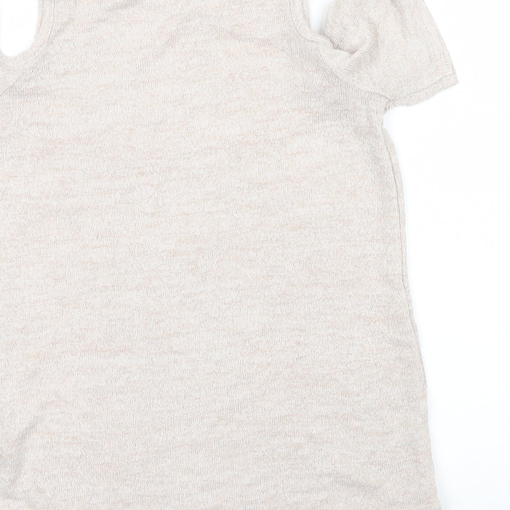 New Look Womens Pink   Basic Tank Size 8  - tank top with sleeves