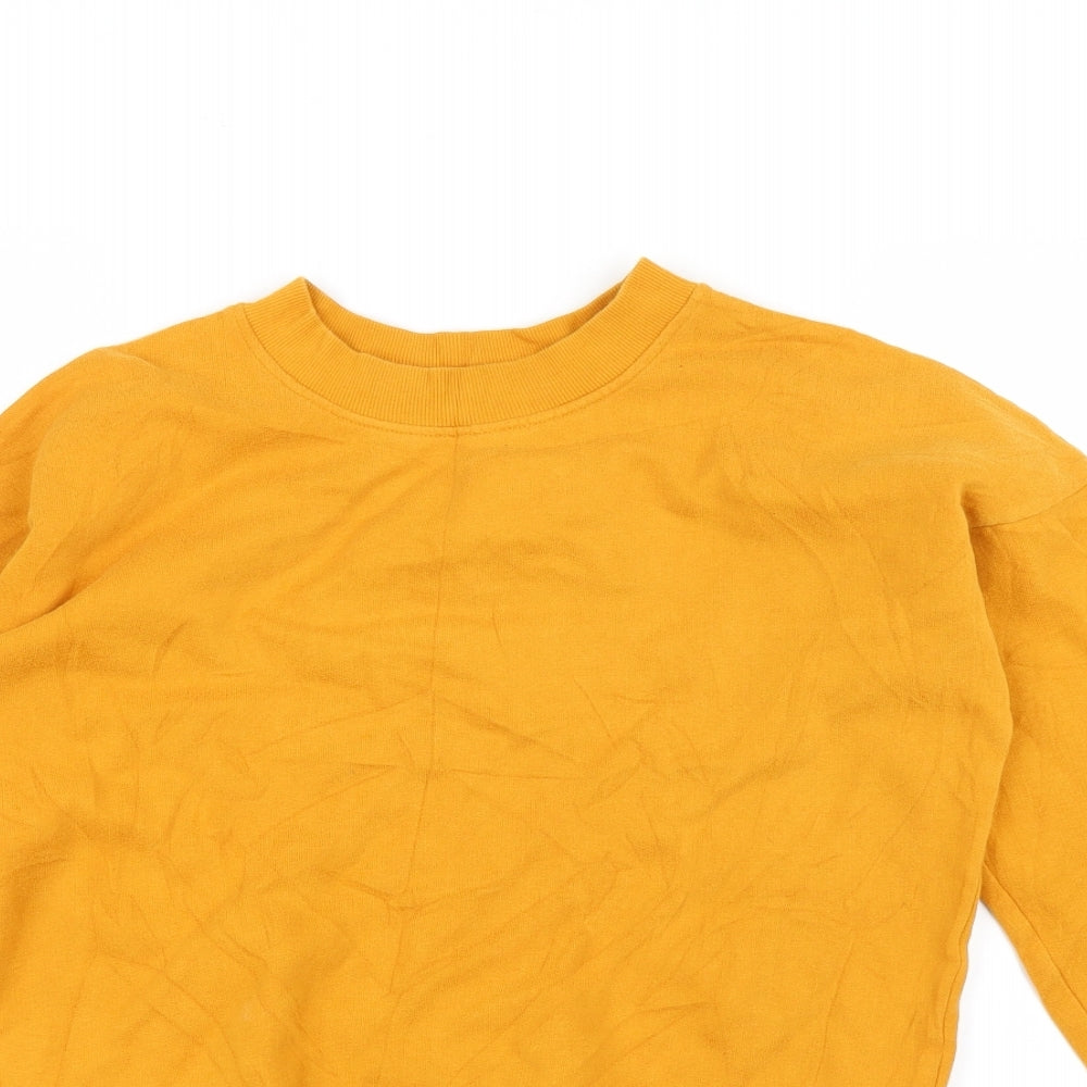 NEXT Womens Yellow   Pullover Sweatshirt Size 6