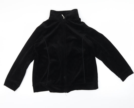 BM Essentials Womens Black   Full Zip Sweatshirt Size S