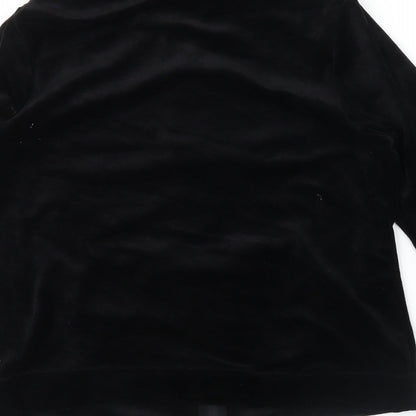 Brand and care label for Bonmarché women’s black full zip sweatshirt, size S