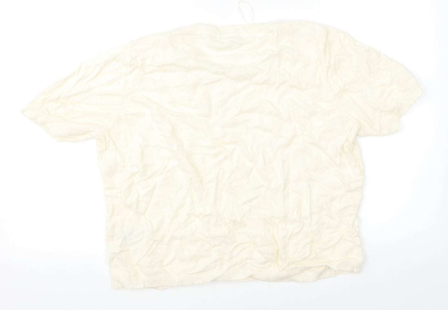 Classic Womens White   Basic T-Shirt Size 16