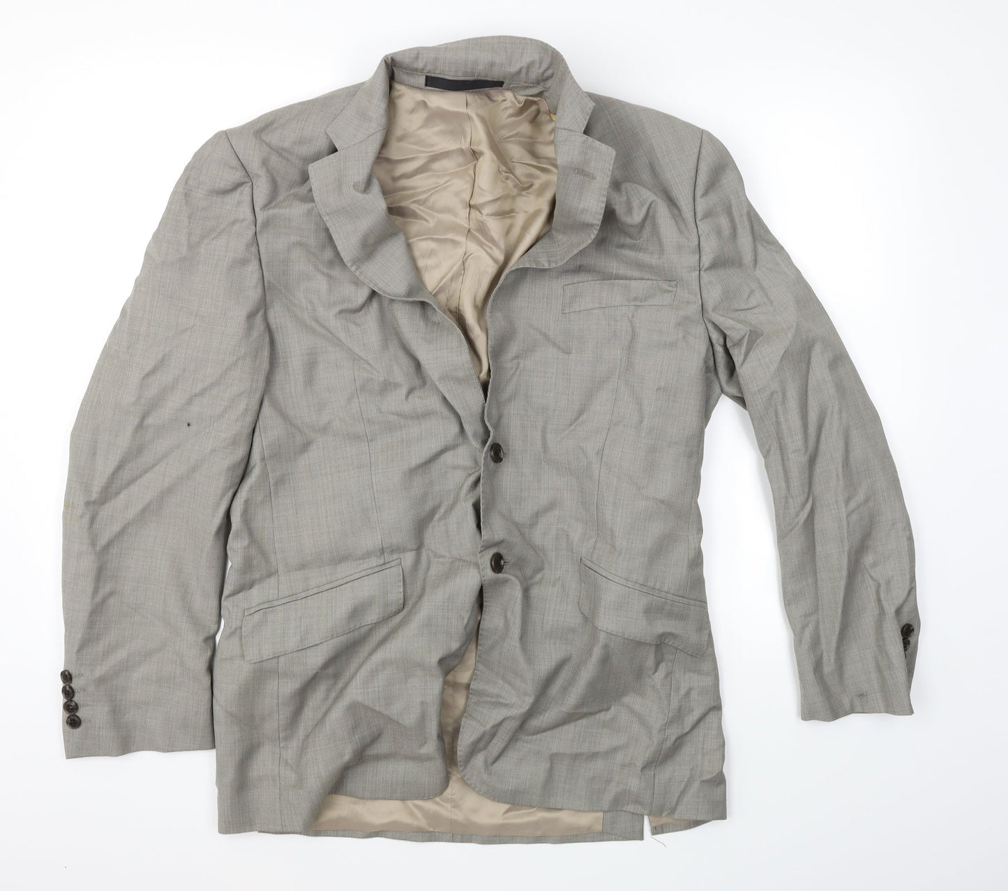 M&S Mens Beige   Jacket Blazer Size M
