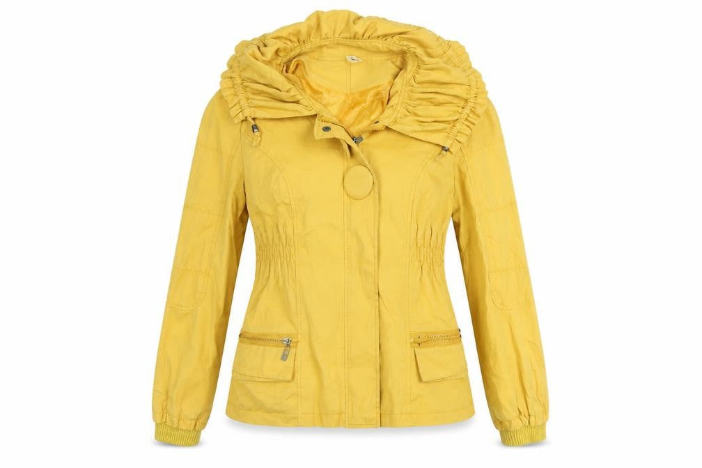Fashion M Womens Yellow   Jacket Coat Size S