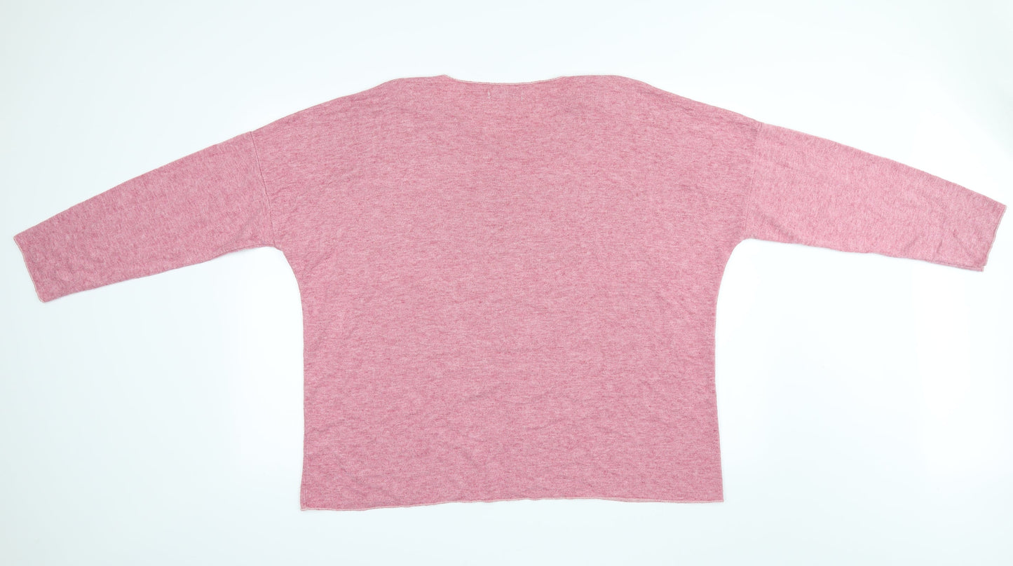 New Collection Womens Pink   Basic Blouse Size L