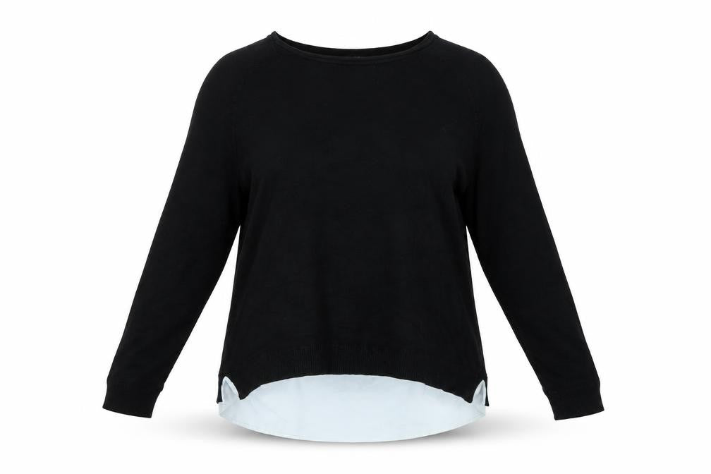 ESMARA Womens Black   Basic Blouse Size 16