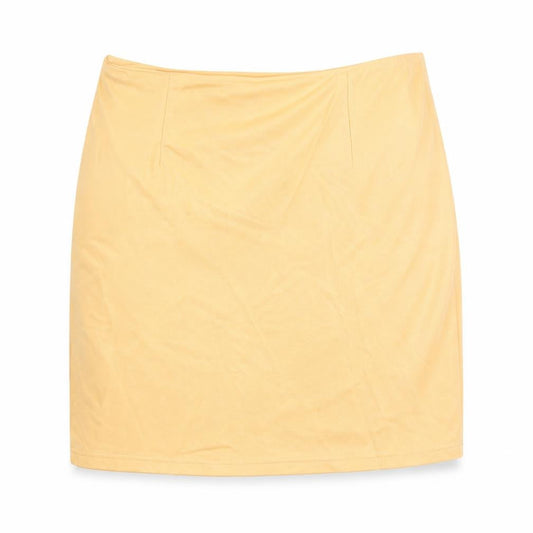 Front view of Atmosphere women’s orange a-line skirt, size UK 12
