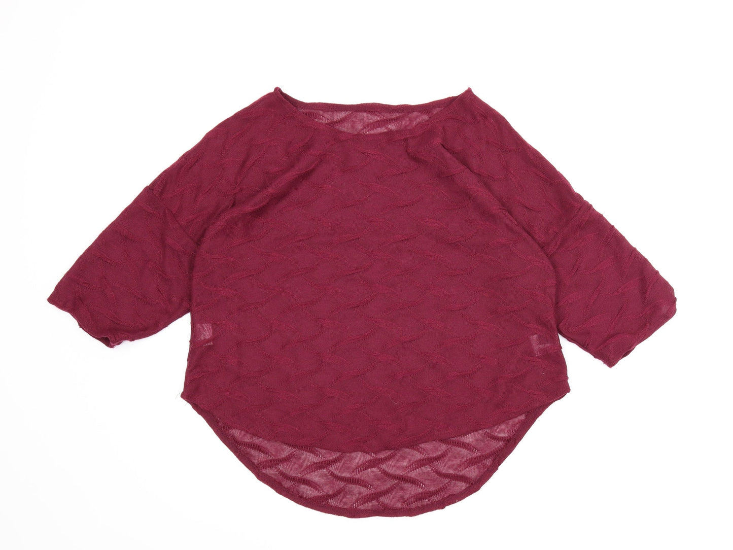Preworn Womens Purple   Basic Blouse Size 12