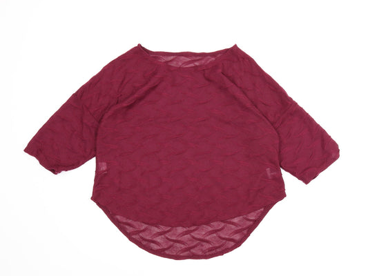 Preworn Womens Purple   Basic Blouse Size 12