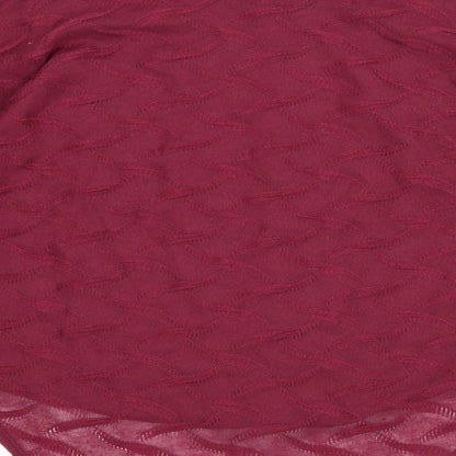 Brand and care label for Preworn women’s purple basic blouse, size UK 12