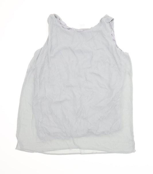 Agenda Womens Grey   Basic Blouse Size 24