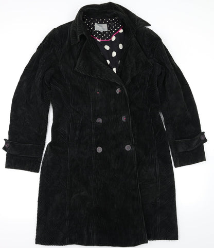 Front view of Per Una women’s green jacket coat, size UK 10