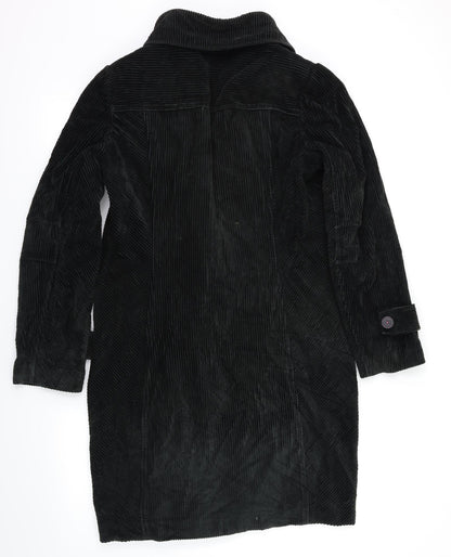 Back view of Per Una women’s green jacket coat, size UK 10