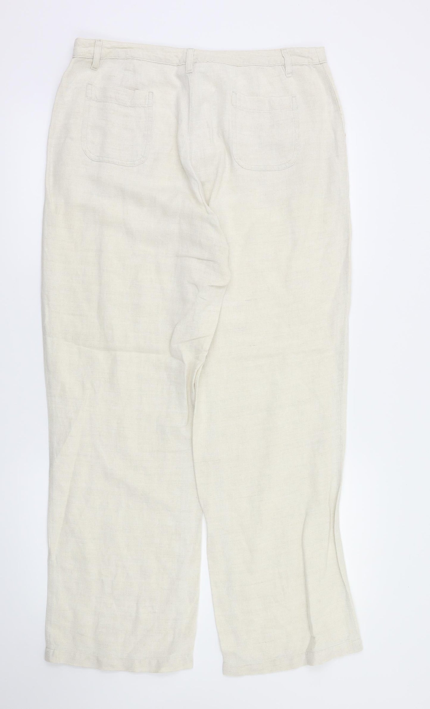 Etam Womens Ivory   Trousers  Size 16 L31 in