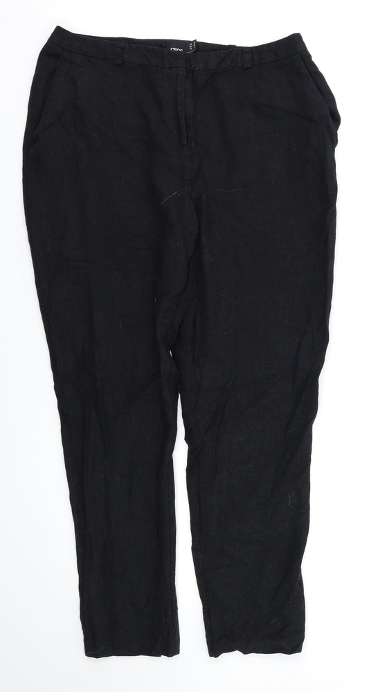 ASOS Womens Black   Trousers  Size 10 L25 in