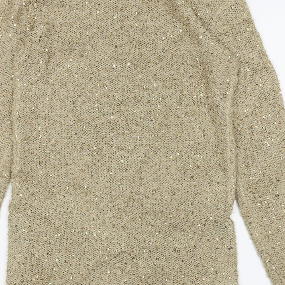 Primark Womens Gold   Fit & Flare  Size 6