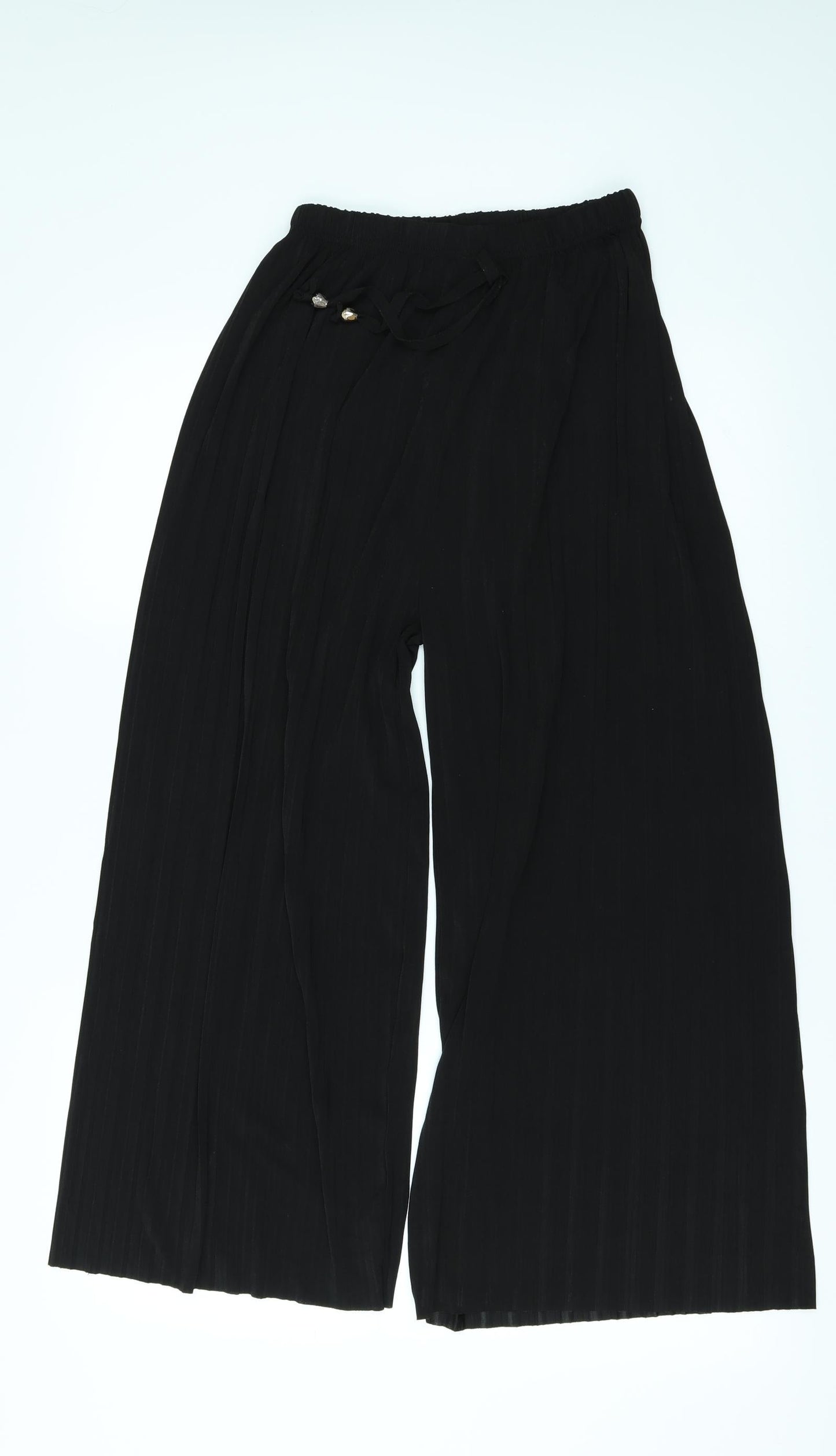 Preworn Womens Black   Trousers  Size 34 in L22 in - PLEATED