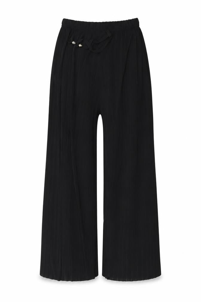 Preworn Womens Black   Trousers  Size 34 in L22 in - PLEATED
