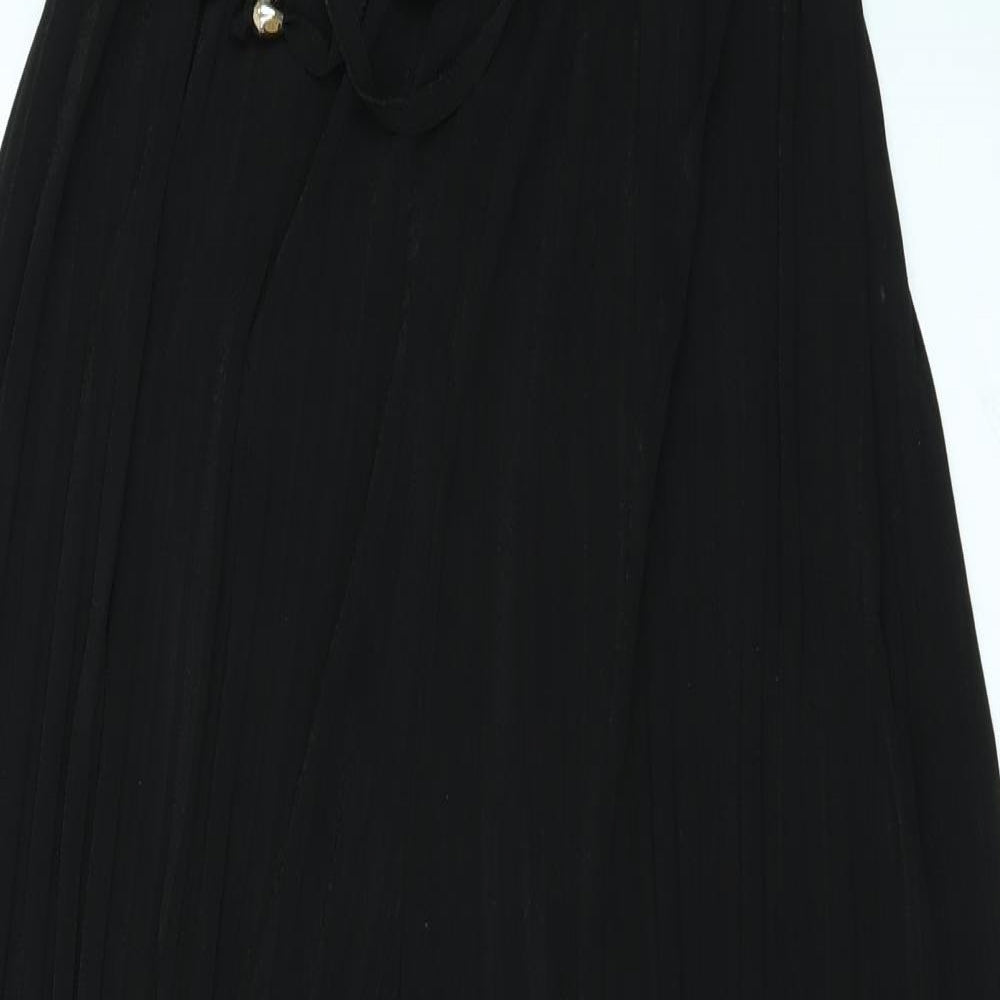 Preworn Womens Black   Trousers  Size 34 in L22 in - PLEATED