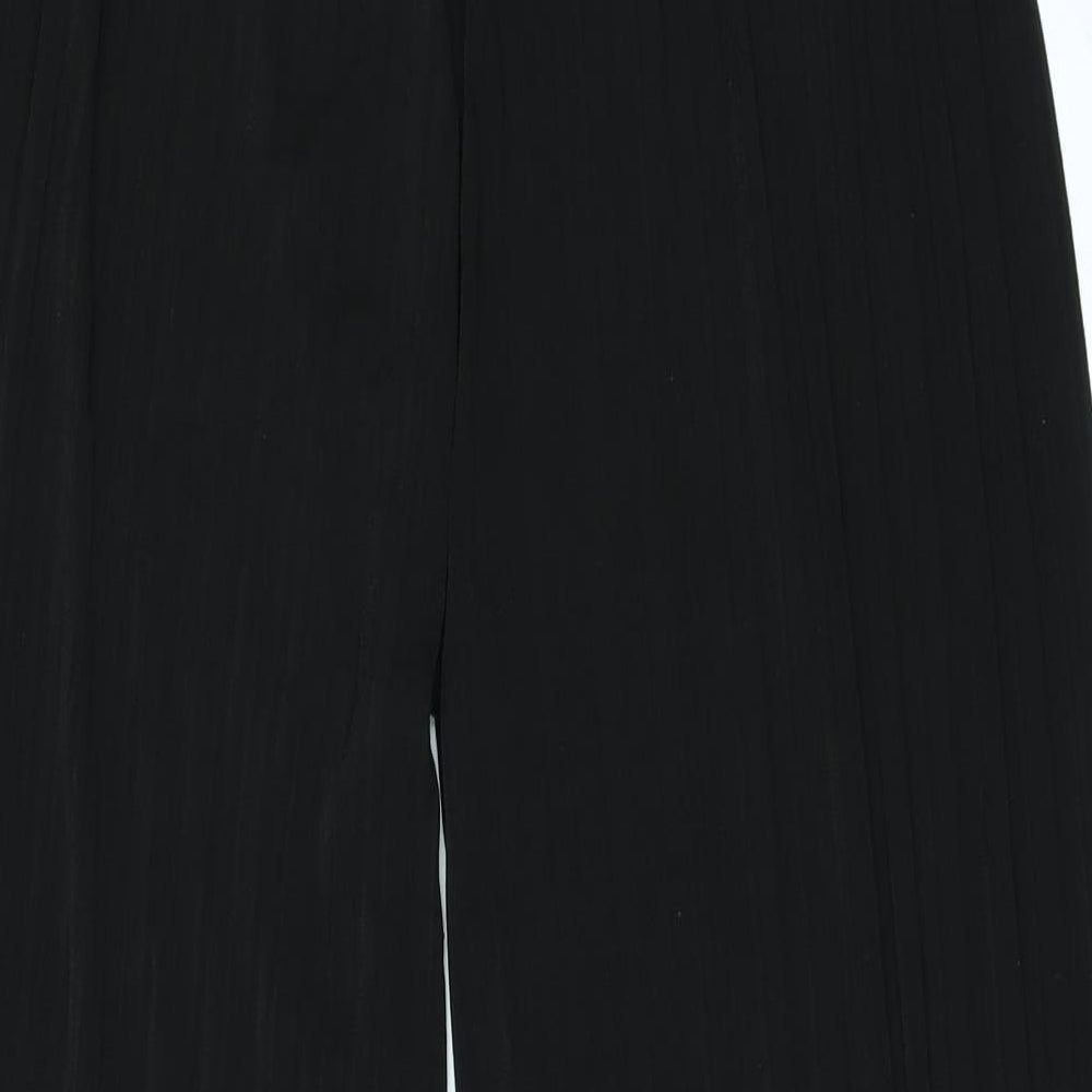 Preworn Womens Black   Trousers  Size 34 in L22 in - PLEATED