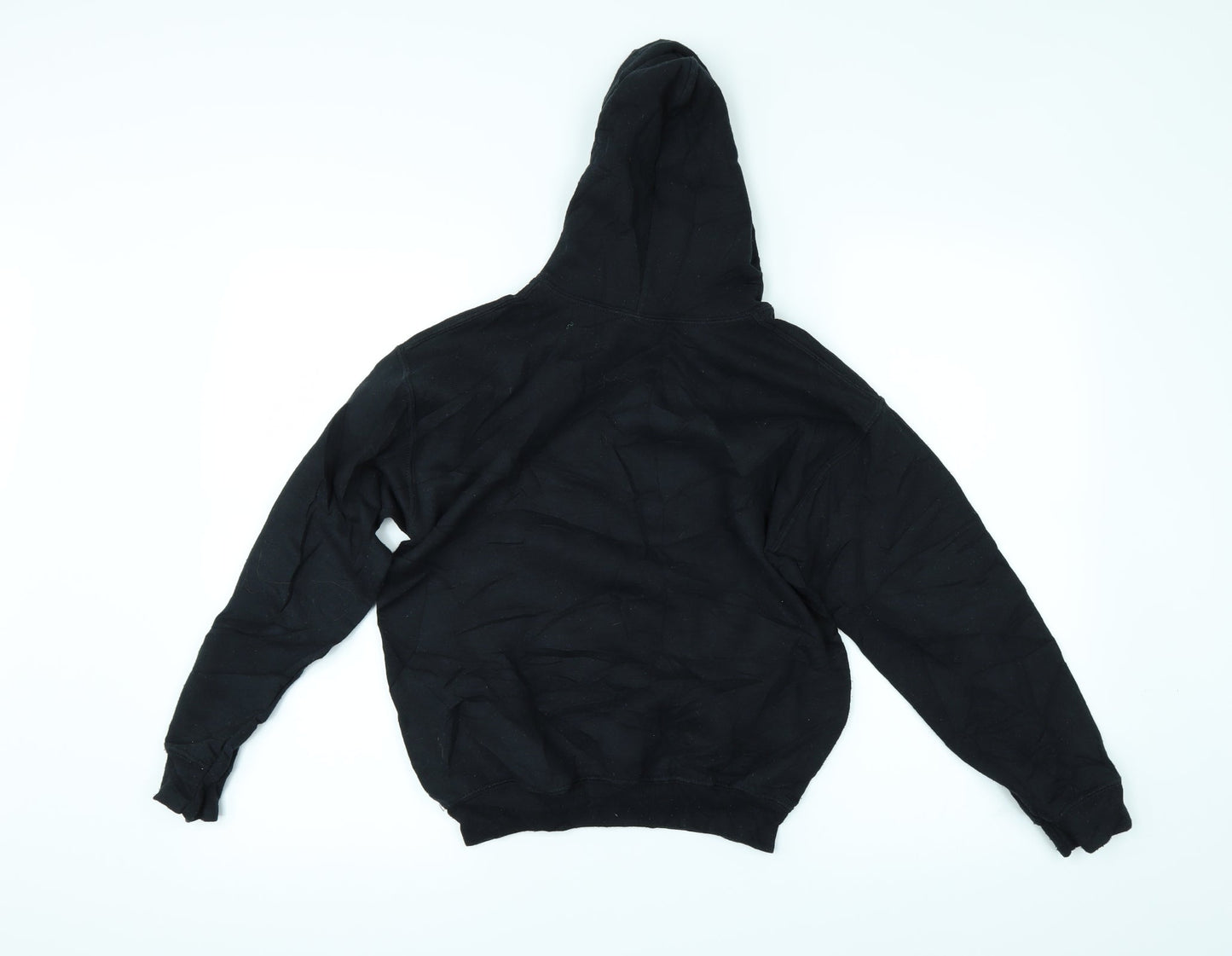 Gildan Girls Black   Pullover Hoodie Size M