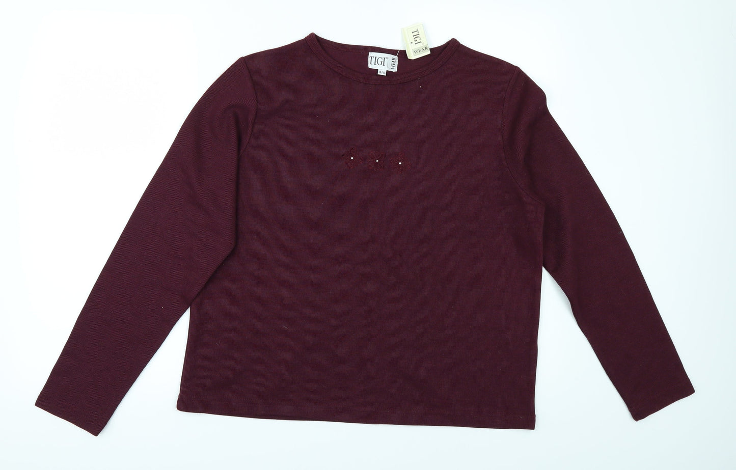 Tigi-Wear Womens Red   Pullover Jumper Size 16